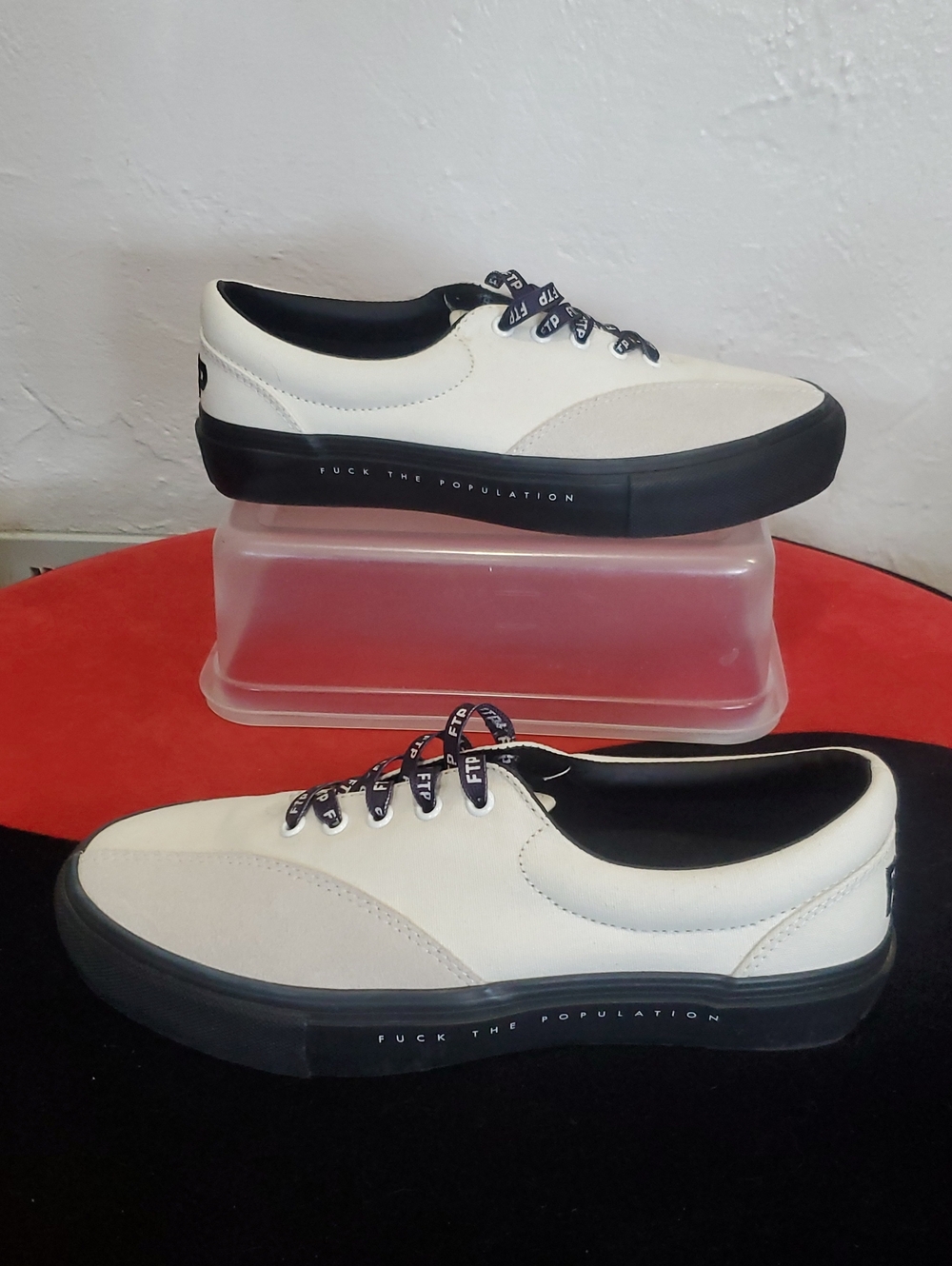 FTP Clearweather Donny White Suede Skate Shoes Women's 8 / Men's 6.5